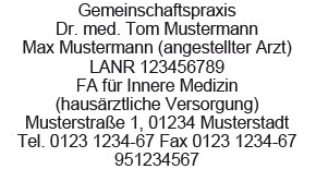 Colop Classic Line 2600 Arztstempel individueller Text 9-zeilig SCHWARZ